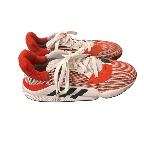 Adidas Miami Hurricanes Pro Bounce 2019 Low Men Basketball Shoes EE3893 US 10 - Picture 4 of 10